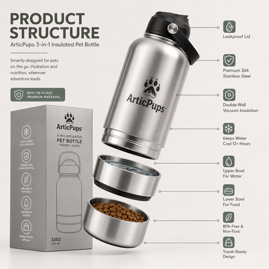ArticPups™ Borraccia Termica 3-in-1 per Cani