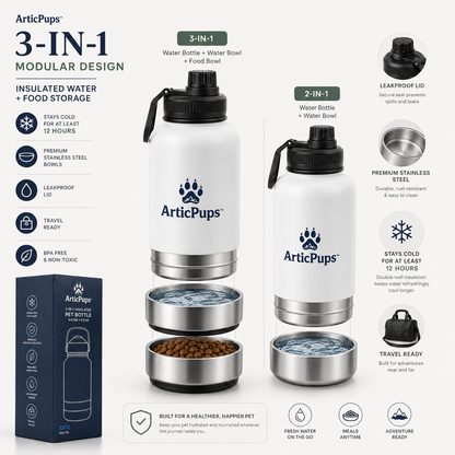 ArticPups™ Borraccia Termica 3-in-1 per Cani