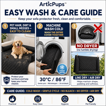 SofaShield Comfort Bed – Protective Sofa Cover for Dogs