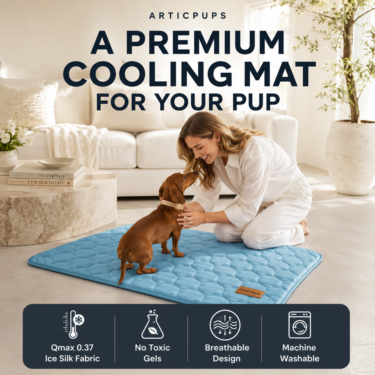 ArticPups™ Ice-Silk Cooling Gel Mat