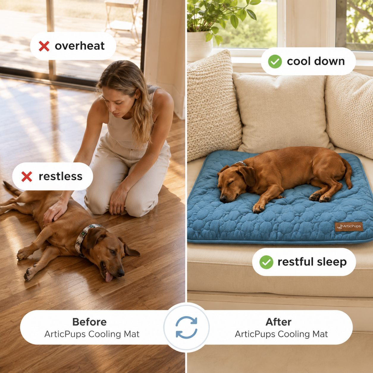 ArticPups™ Ice-Silk Cooling Gel Mat